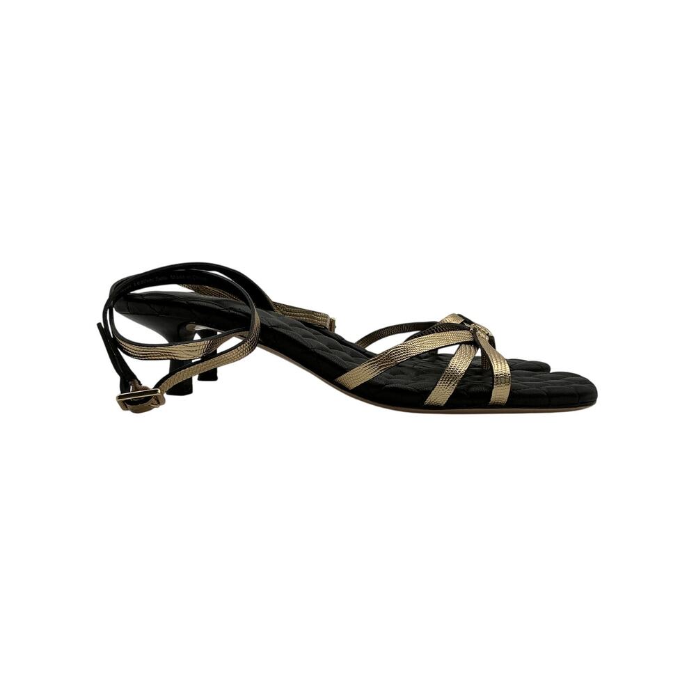 L'Agence Quilted Black Genette Sandal Size 8 - Picture 2 of 6